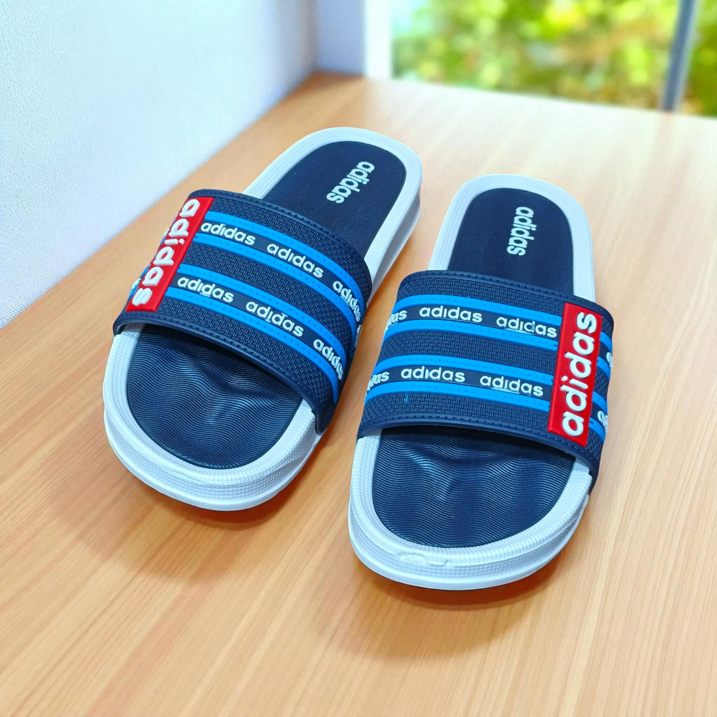 2) Adidas Casual Slides – Multi Strap Comfort Slippers- Article - 5048