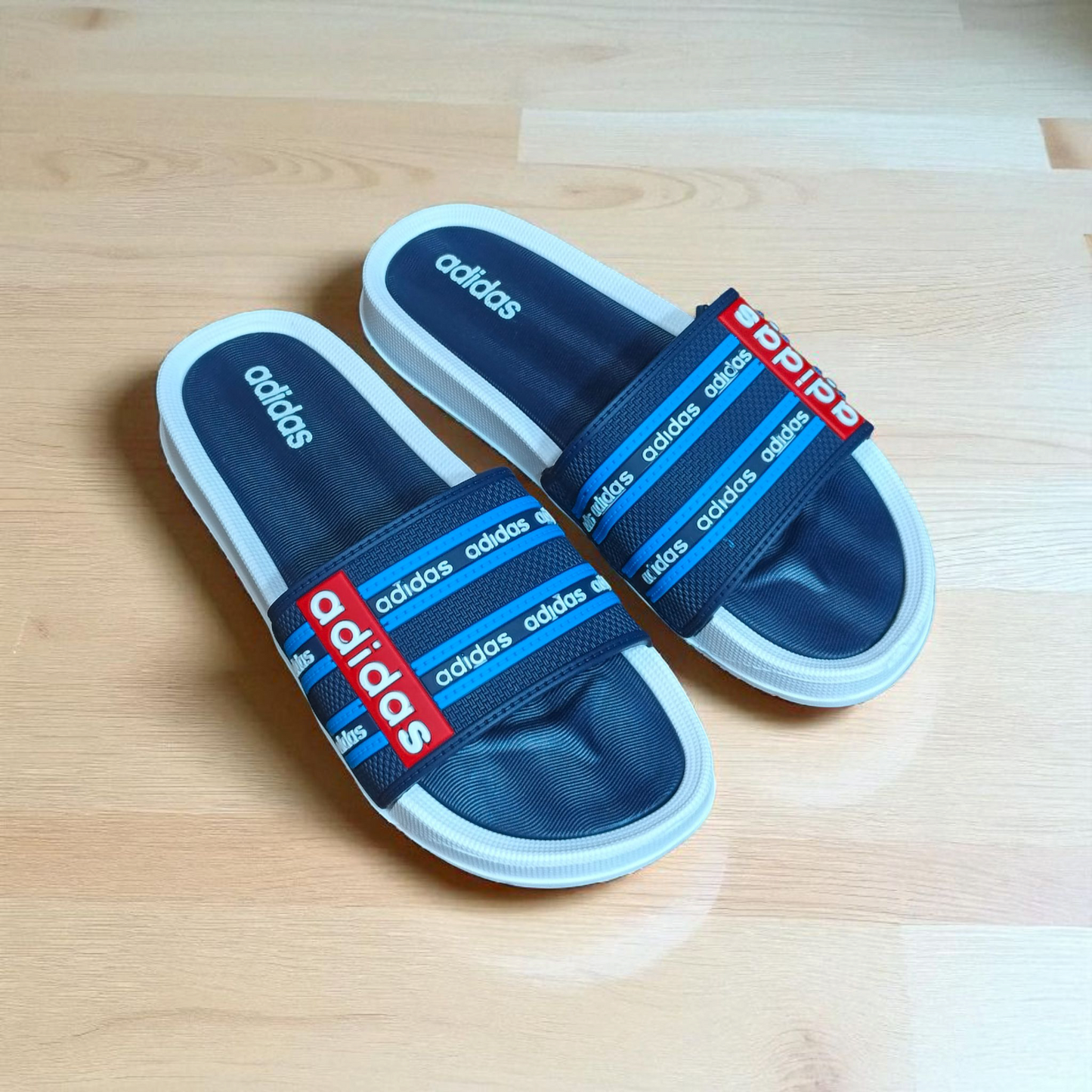 2) Adidas Casual Slides – Multi Strap Comfort Slippers- Article - 5048