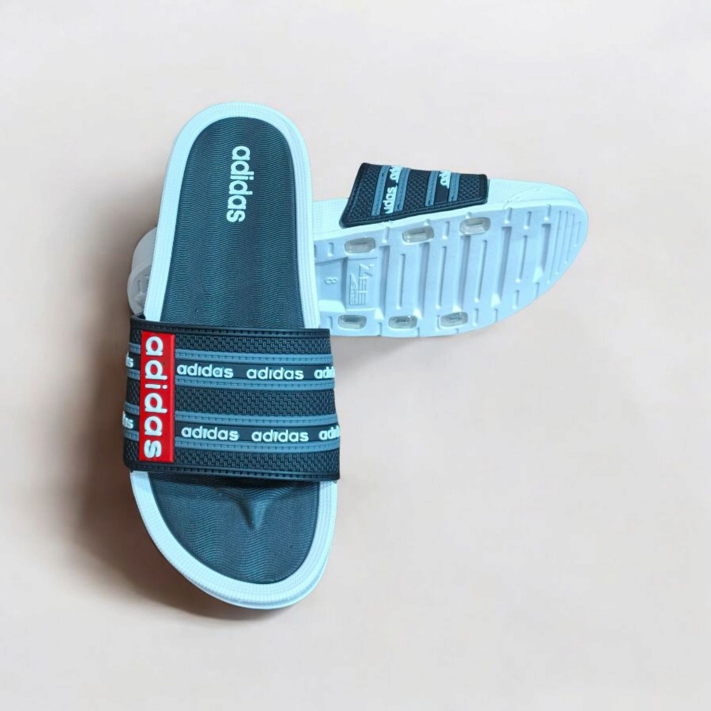 2) Adidas Casual Slides – Multi Strap Comfort Slippers- Article - 5048