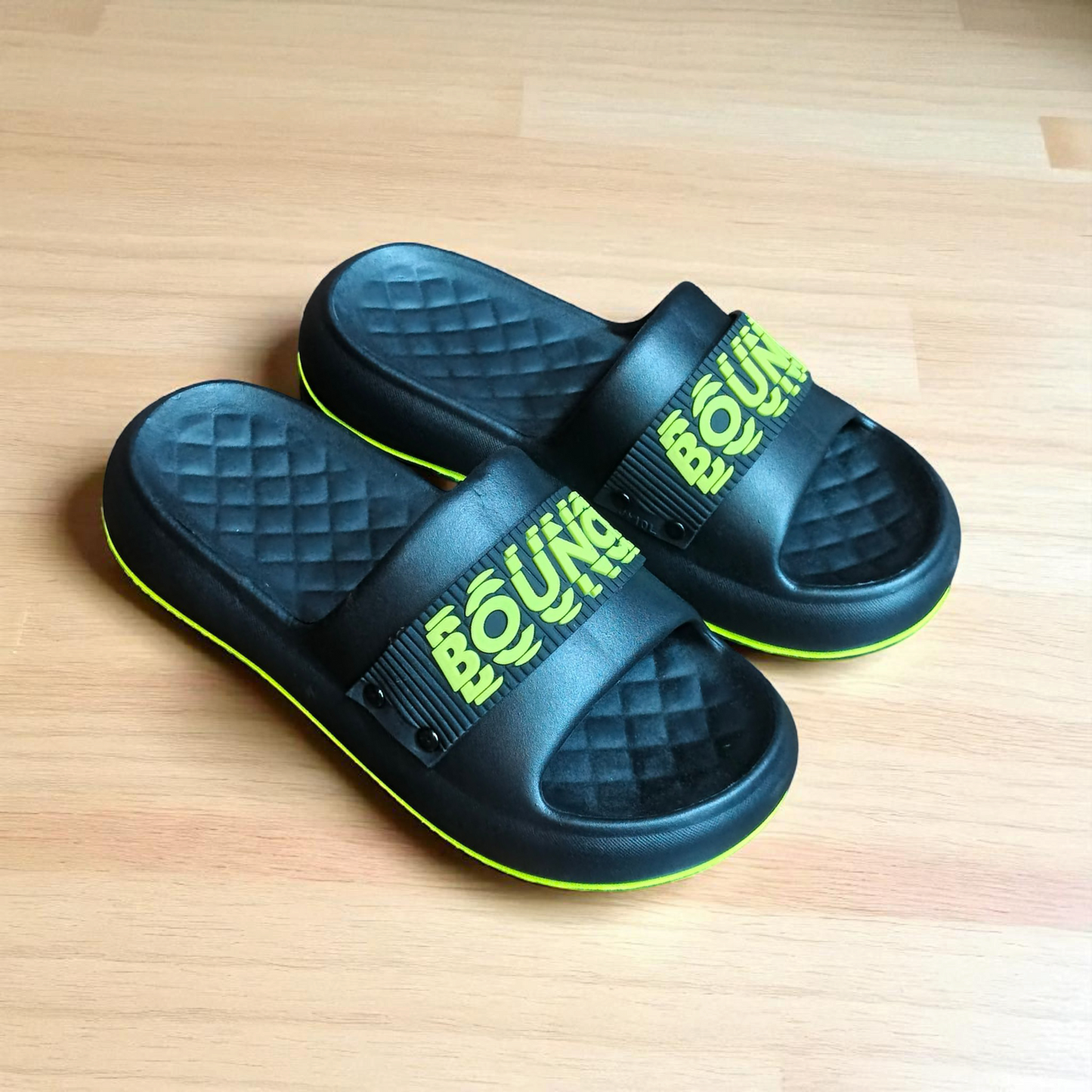 1.3) Bounce Ultra Soft Comfort Slippers – Thick Cushion Sole | Indoor/Outdoor Use