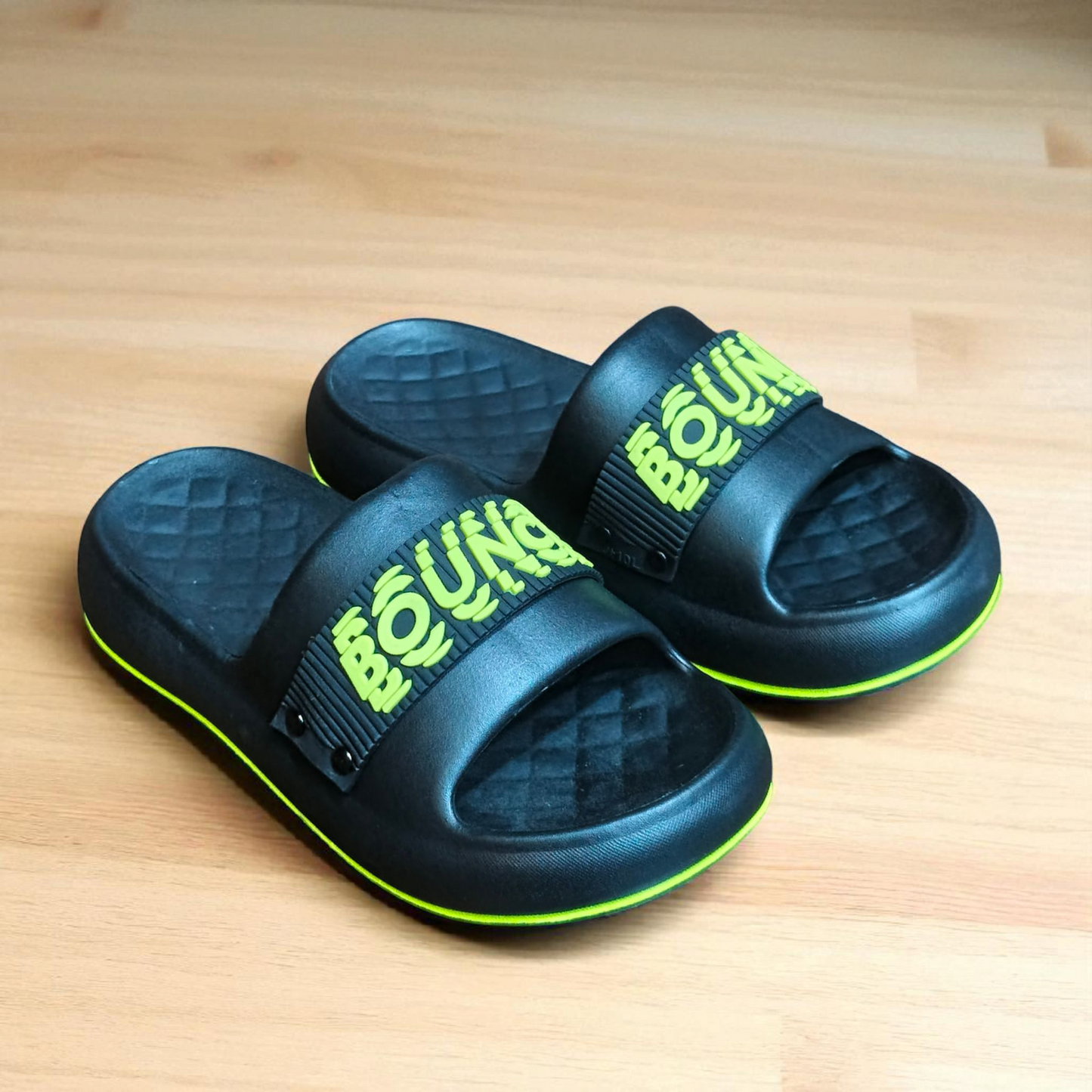 1.3) Bounce Ultra Soft Comfort Slippers – Thick Cushion Sole | Indoor/Outdoor Use