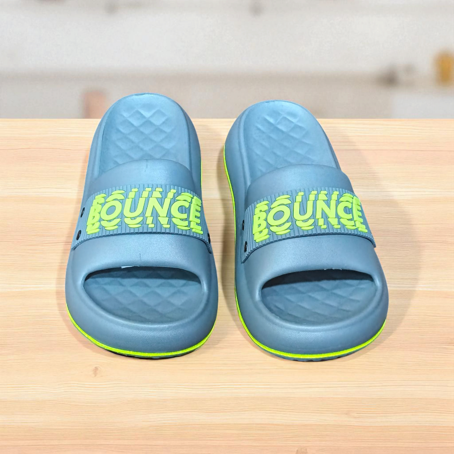1.3) Bounce Ultra Soft Comfort Slippers – Thick Cushion Sole | Indoor/Outdoor Use
