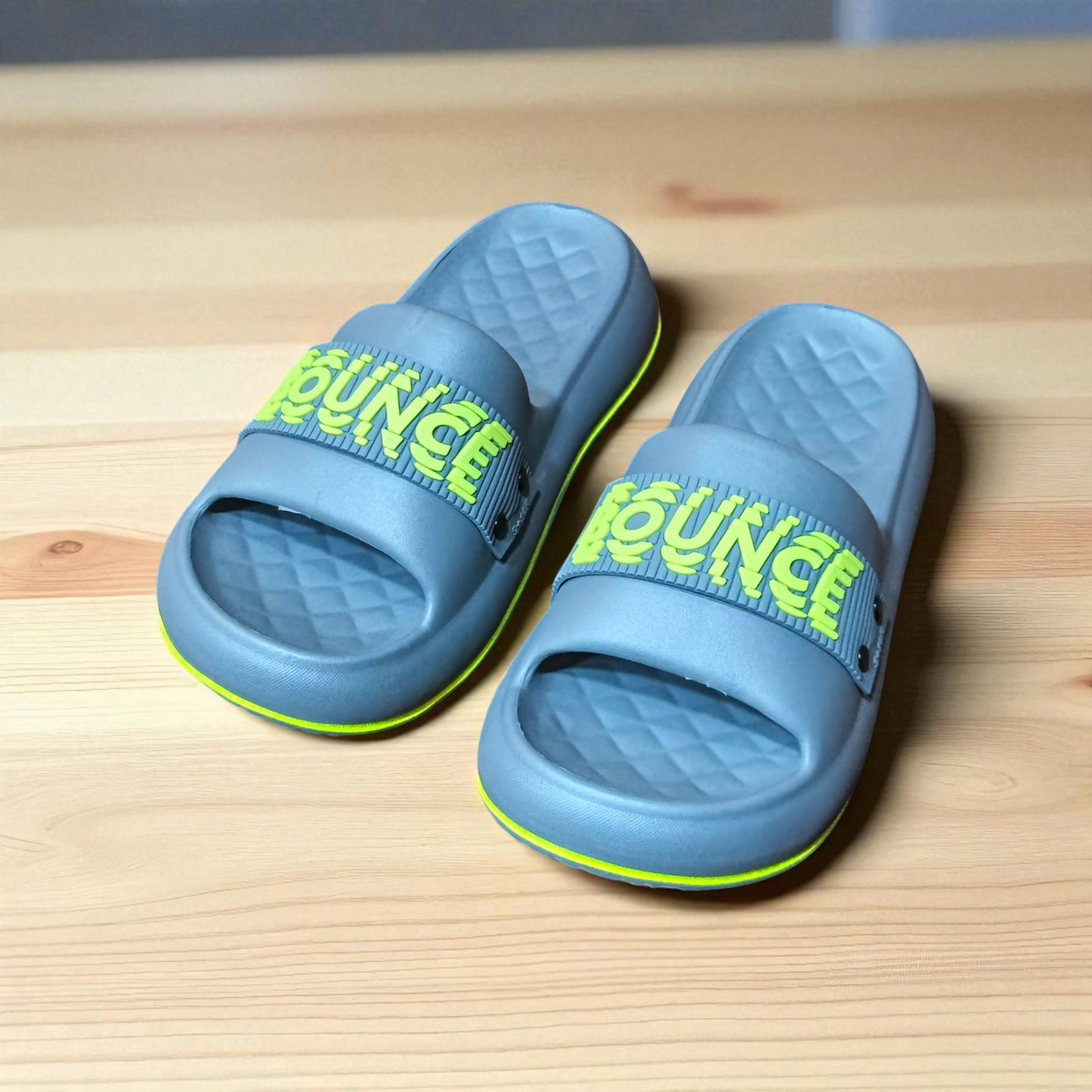 1.3) Bounce Ultra Soft Comfort Slippers – Thick Cushion Sole | Indoor/Outdoor Use