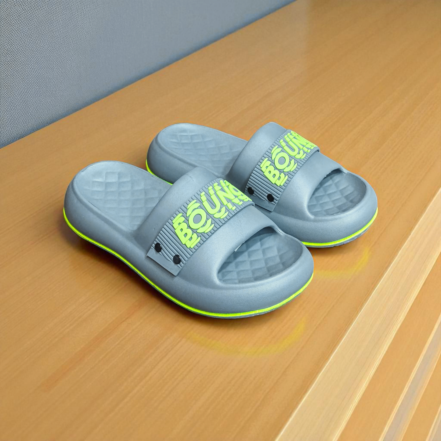 1.3) Bounce Ultra Soft Comfort Slippers – Thick Cushion Sole | Indoor/Outdoor Use