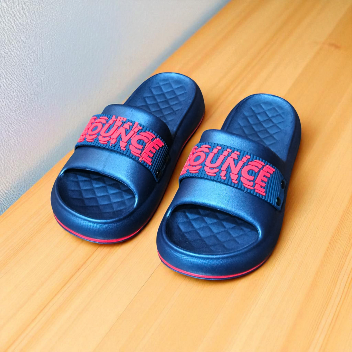 1.3) Bounce Ultra Soft Comfort Slippers – Thick Cushion Sole | Indoor/Outdoor Use