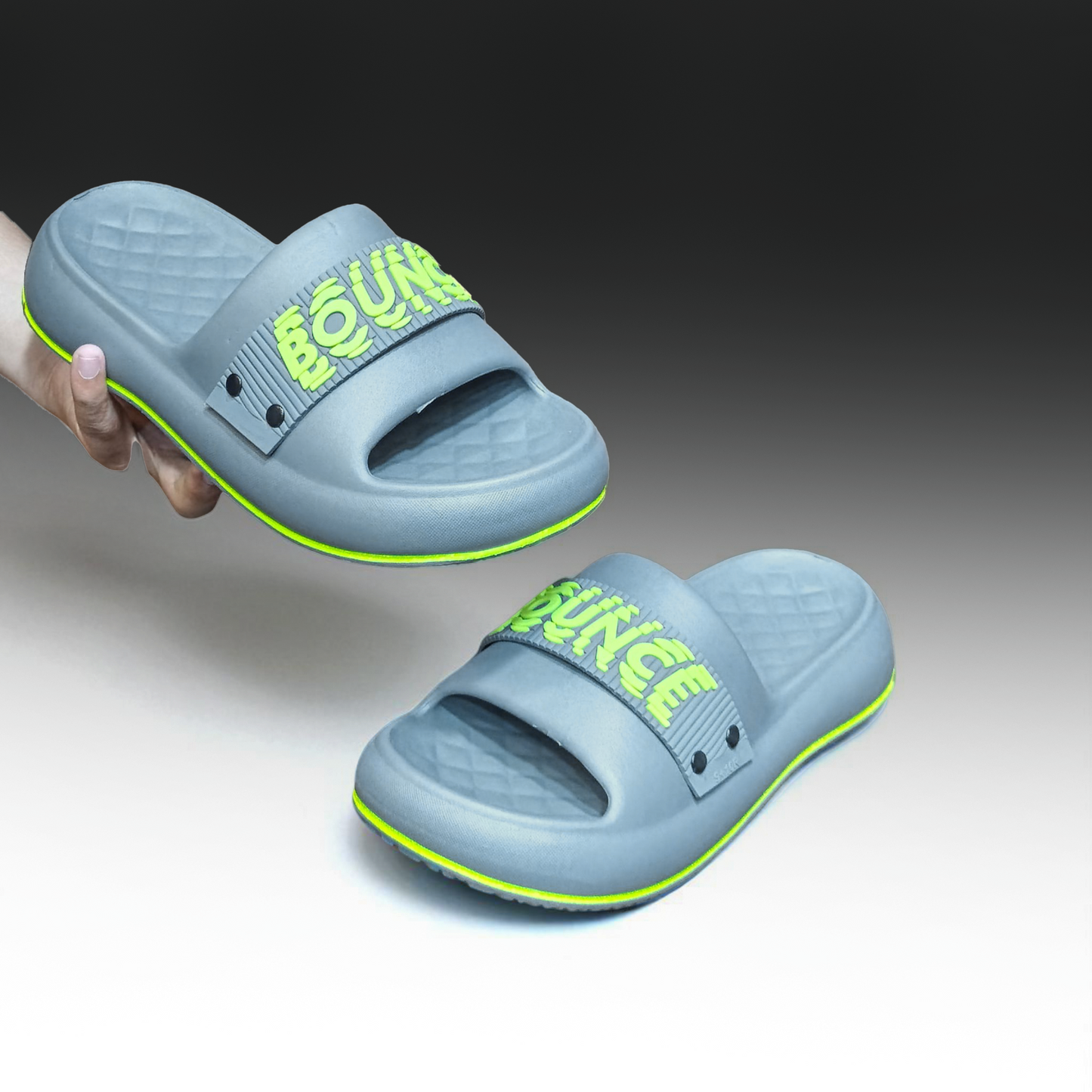 1.3) Bounce Ultra Soft Comfort Slippers – Thick Cushion Sole | Indoor/Outdoor Use