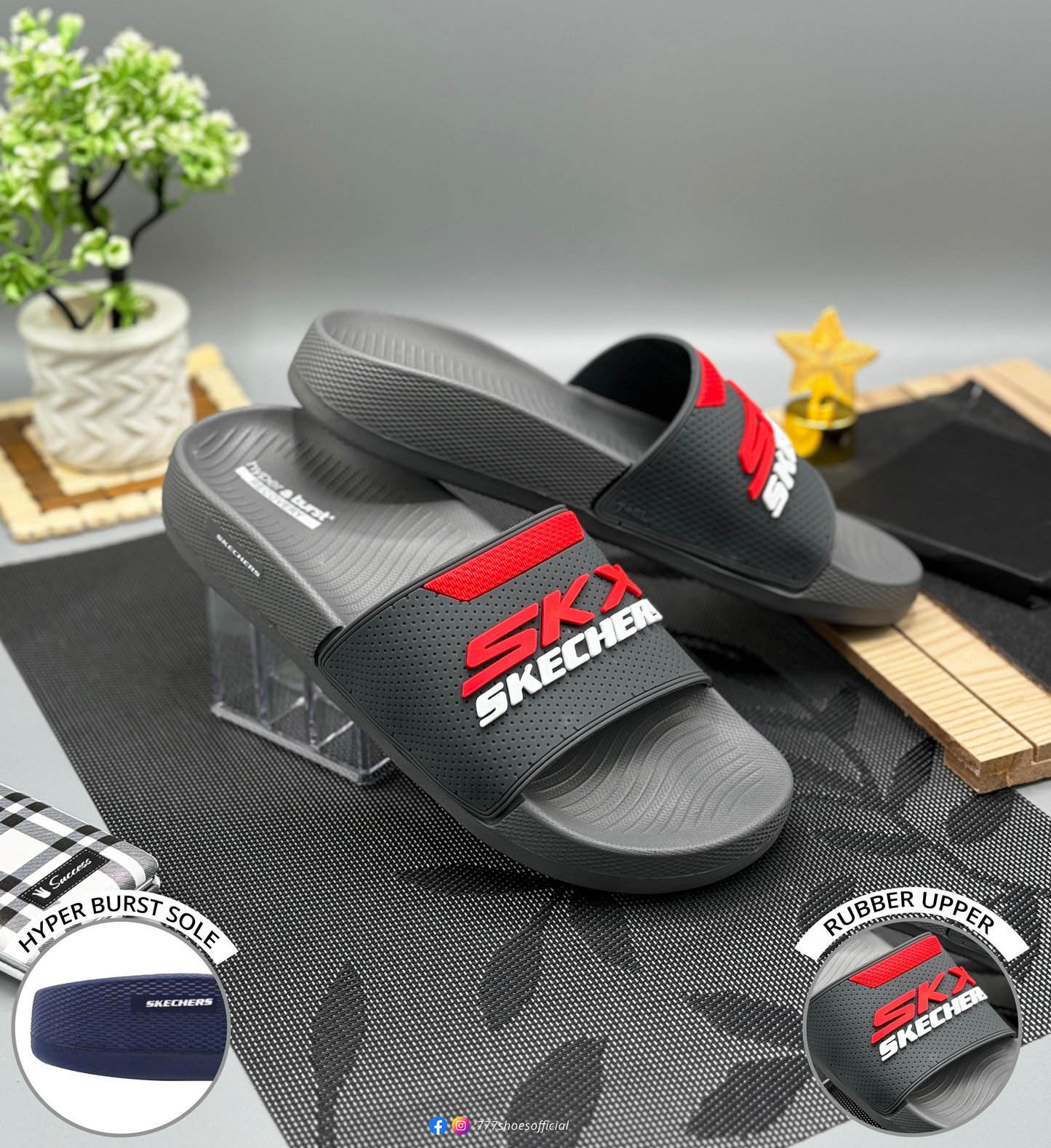 Skechers Slipper Ultra Soft Silicon Upper with EVR Soft Rubber Sole-EVR SKX