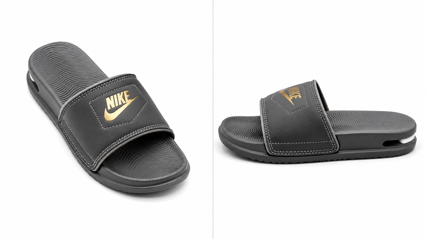 (3)Comfort Fit Men’s Slippers – Smooth Cushion Slide Design