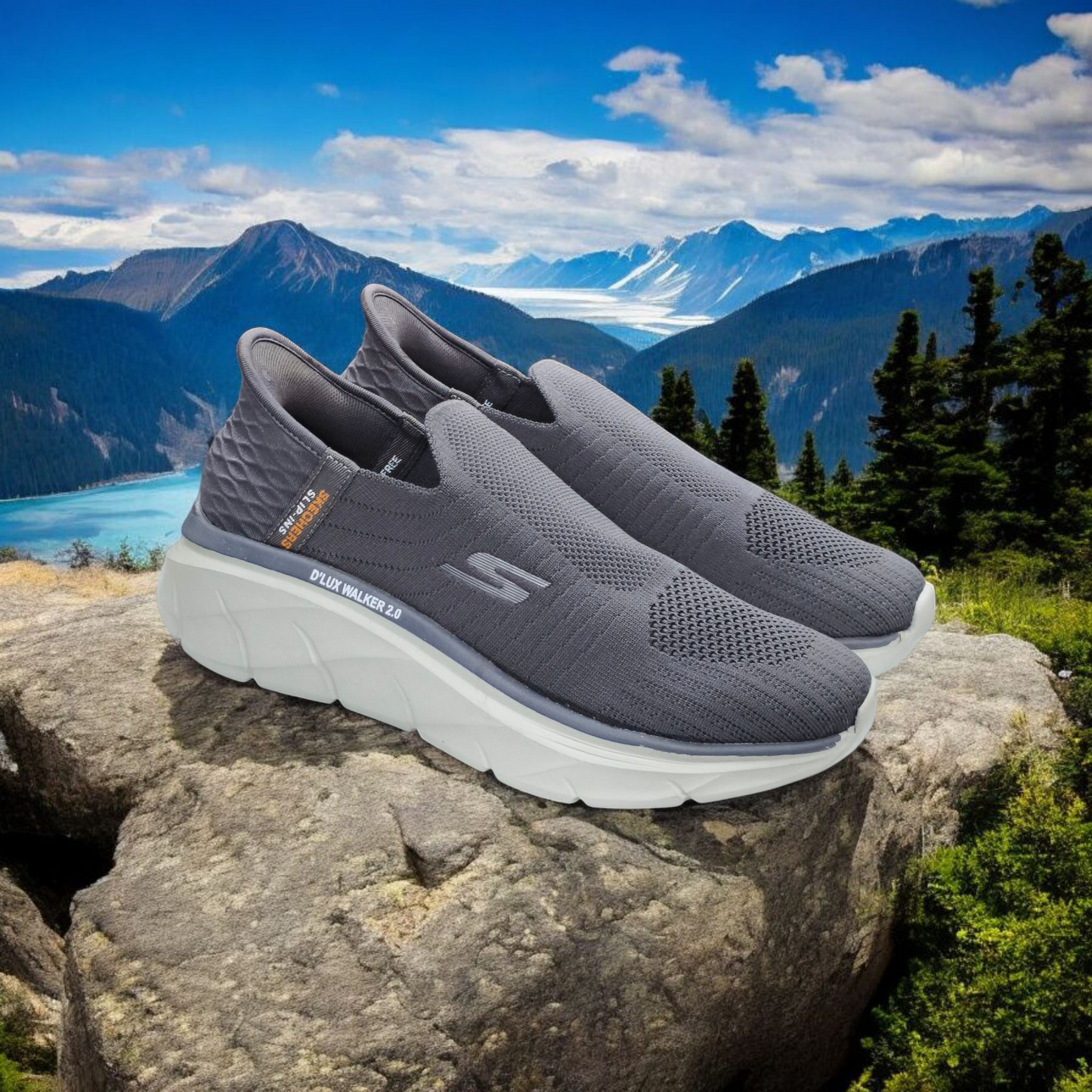 Men's Easy-Wear Comfort Walkers (Grey)