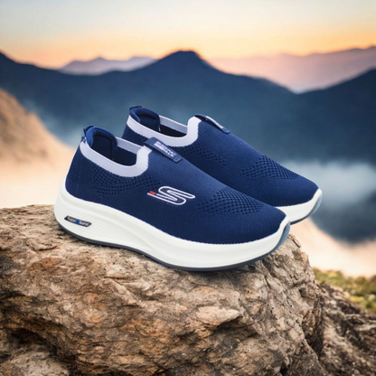 Men's Feather-Light EVR Soft-Sole Shoes (Navy)