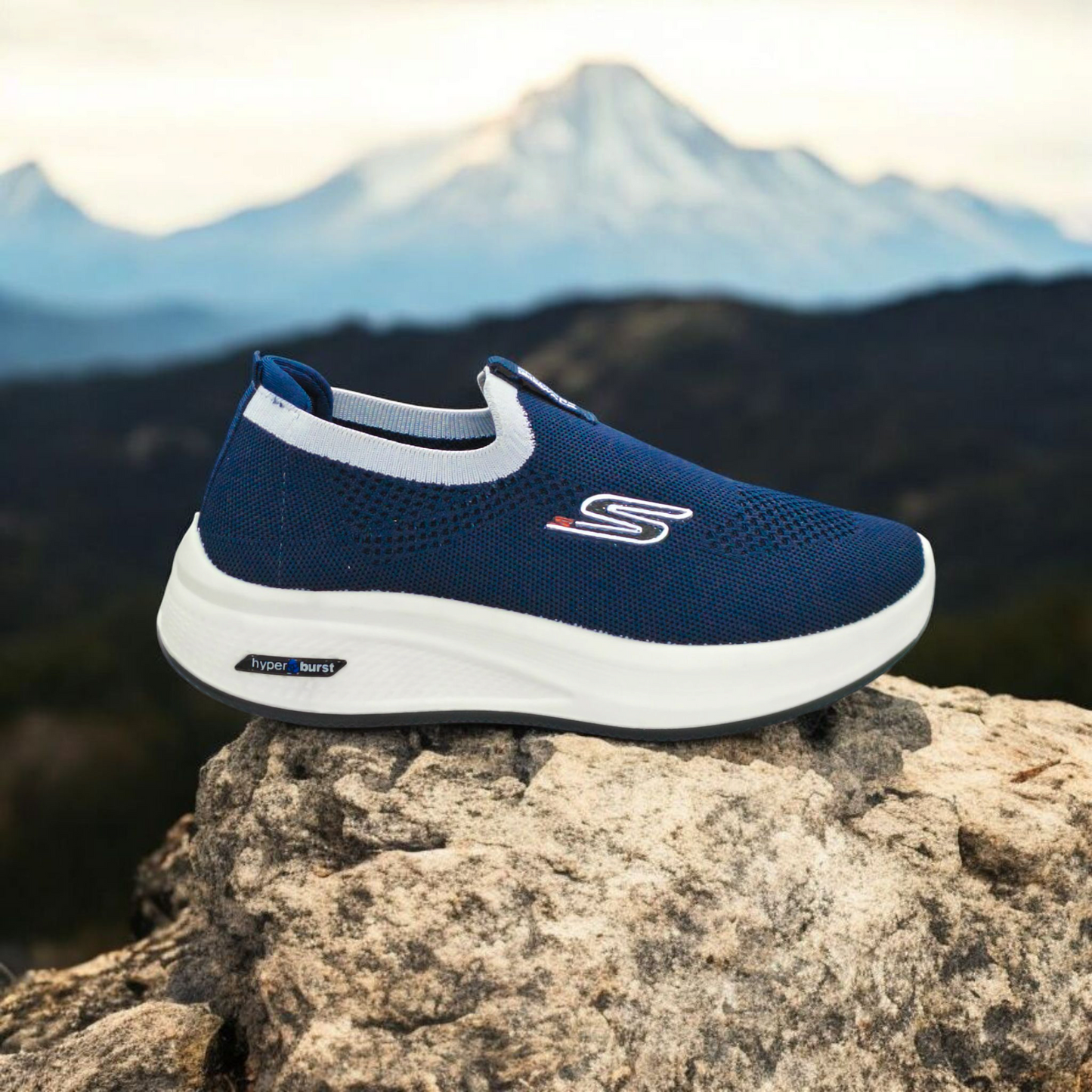 Men's Feather-Light EVR Soft-Sole Shoes (Navy)