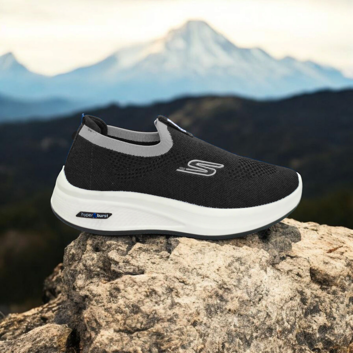 Men's Feather-Light EVR Soft-Sole Shoes (Black)