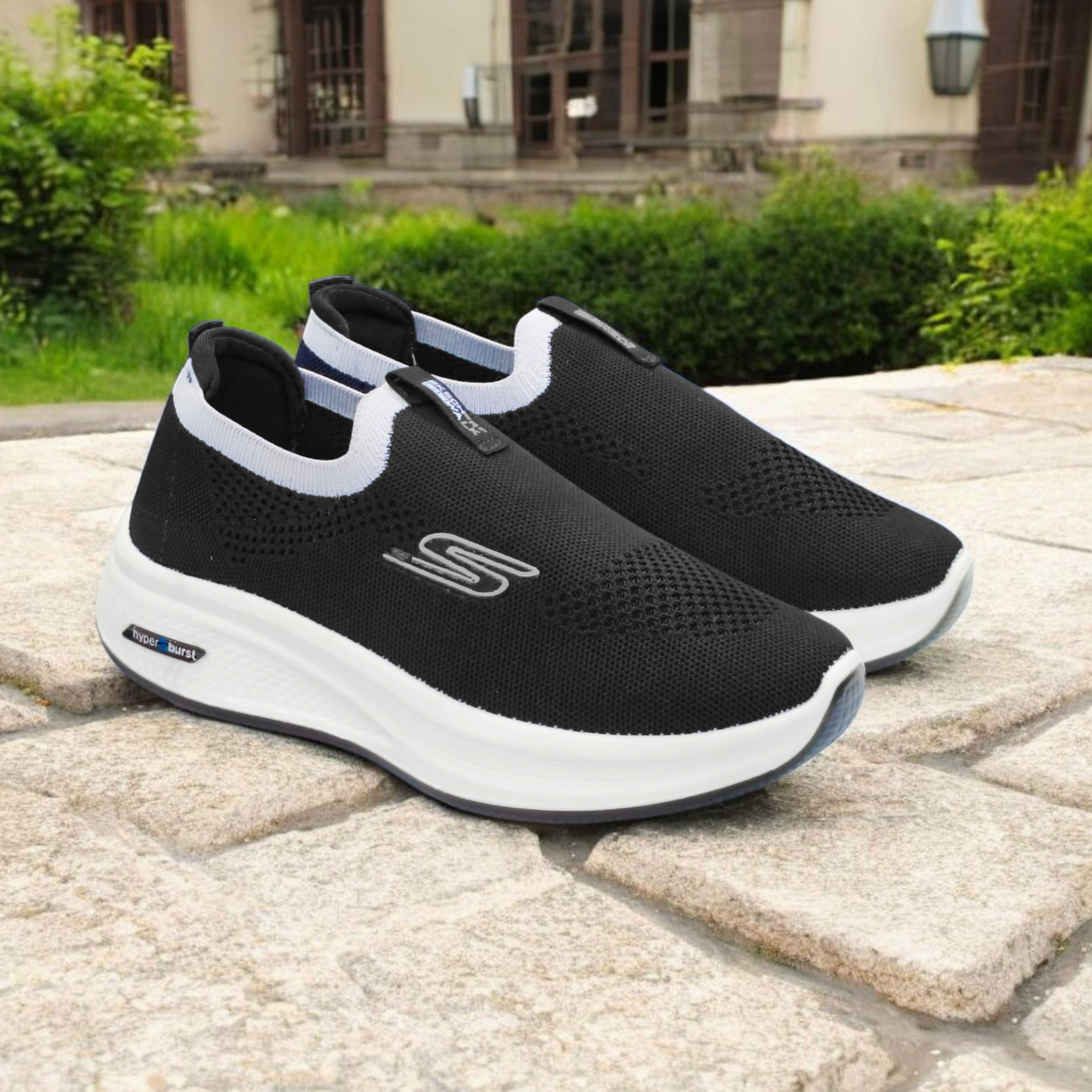 Men's Feather-Light EVR Soft-Sole Shoes (Black)