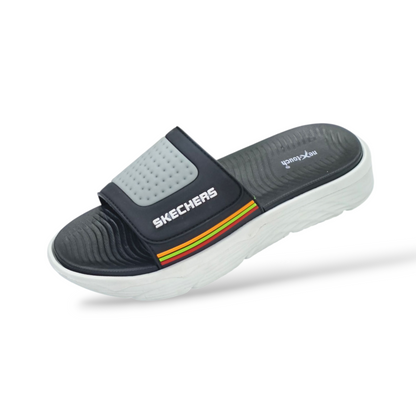 SKS Men's Silicon Upper Slides | Soft neX-touch Cushion Chappal