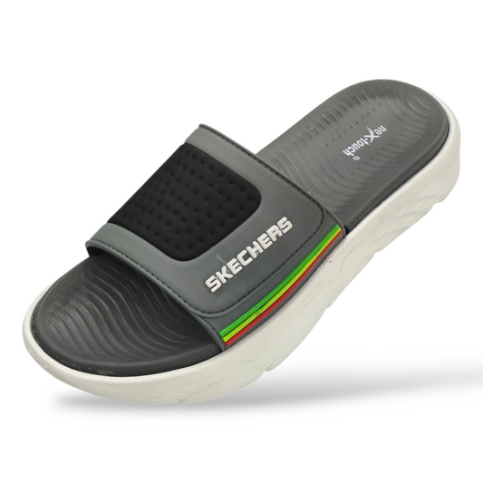 SKS Men's Silicon Upper Slides | Soft neX-touch Cushion Chappal