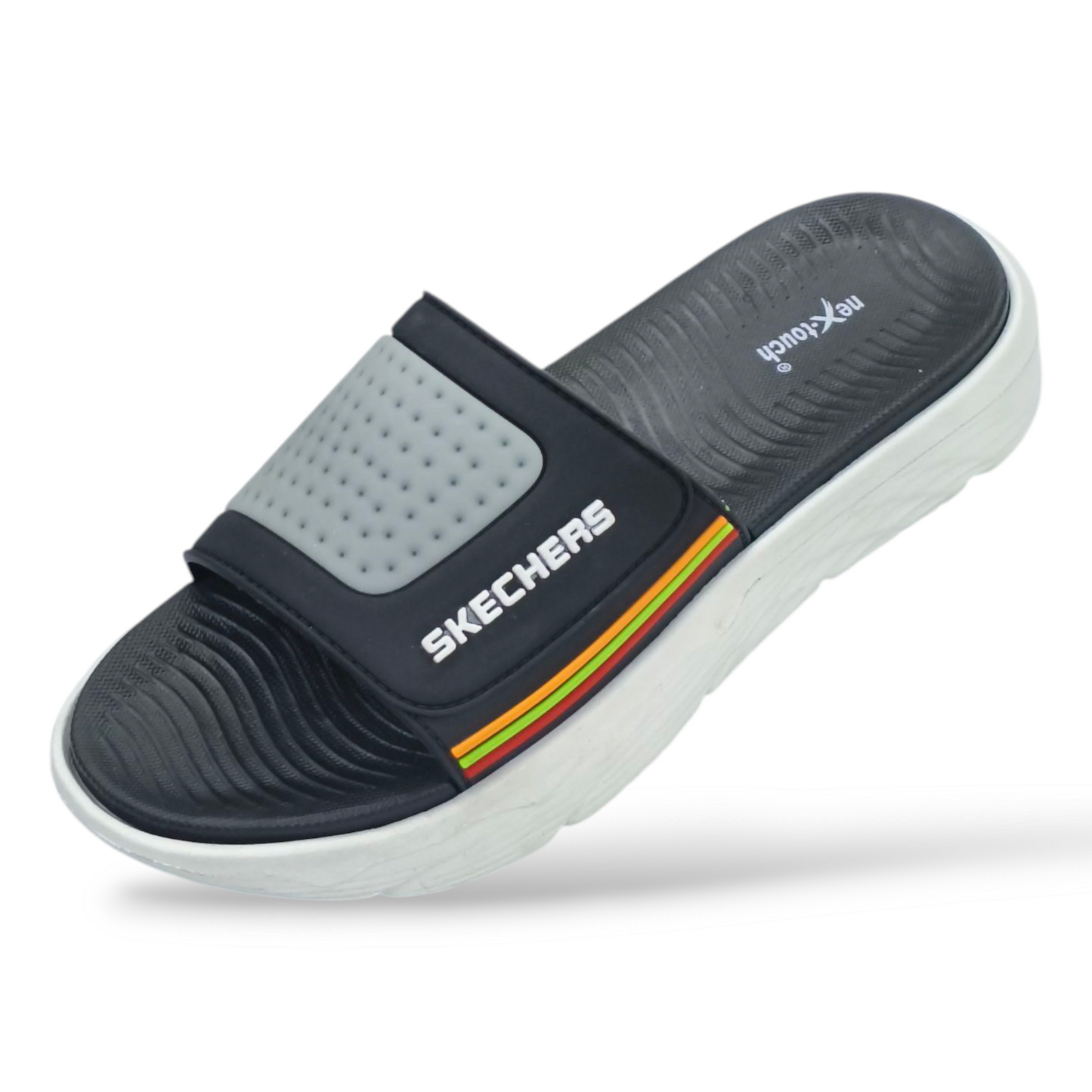 SKS Men's Silicon Upper Slides | Soft neX-touch Cushion Chappal