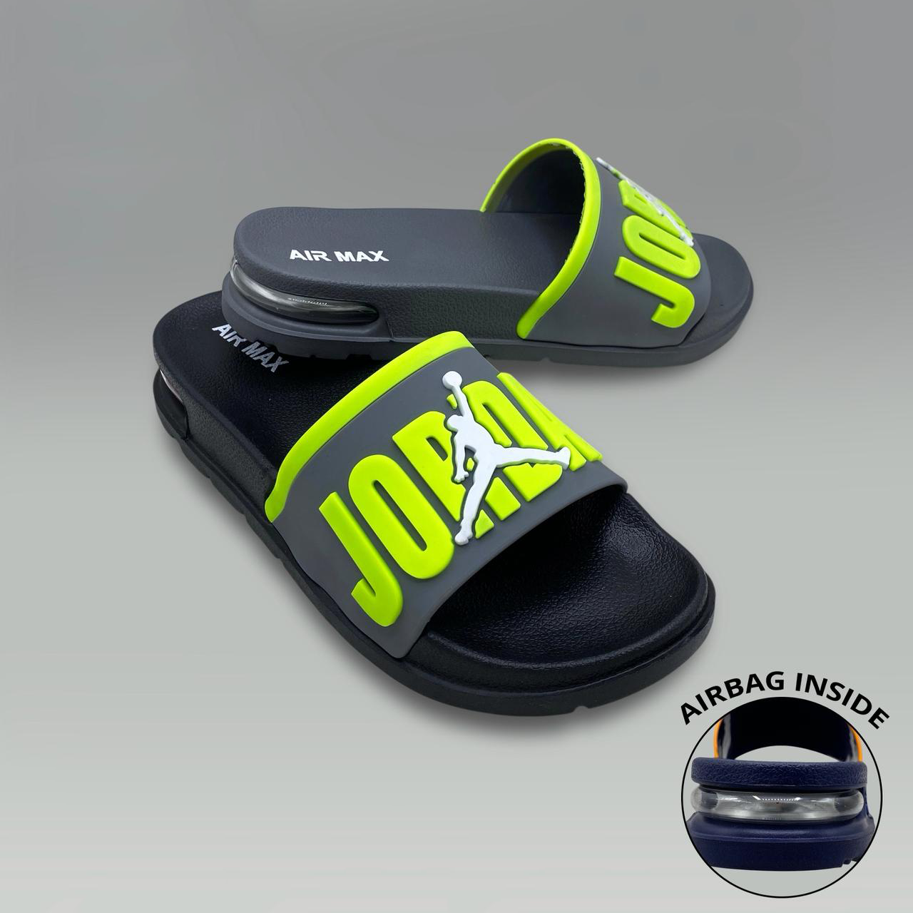 ( J )Air Max Men's Slides | Air Cushion Comfort Slippers