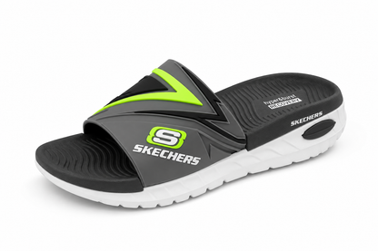(5)SKS Men's Silicon Upper Slides | Soft neX-touch Cushion Chappal