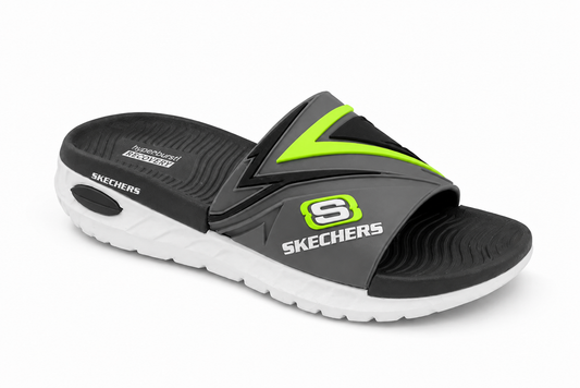 (5)SKS Men's Silicon Upper Slides | Soft neX-touch Cushion Chappal